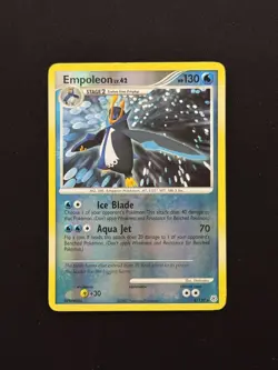 Pokemon EMPOLEON 4/130 - DIAMOND AND PEARL REVERSE HOLO - LP - Image 1