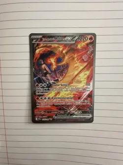 Pokemon TCG Team Rockets Moltres Ex Destined Rivals 229/182 - Image 1