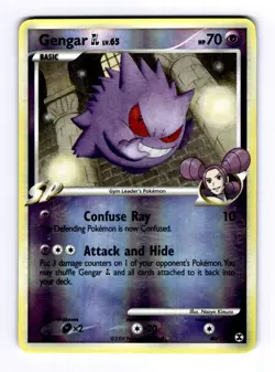 Gengar GL Rising Rivals #40 (2009) Uncommon Reverse Holo LP Pokemon - Image 1