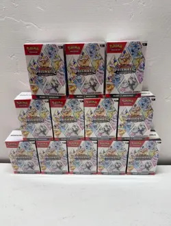 Pokemon Prismatic Evolutions 8.5 Booster Bundle Lot Of 12 Boxes Sealed Brand New - Image 1