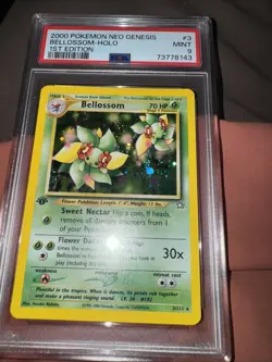 Bellossom Holo #3 2000 Pokemon Neo Genesis 1st Edition PSA 9 - Image 1
