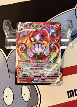 Pokemon TCG Chandelure VMAX Fusion Strike 040/264 Holo Ultra Rare NM - Image 1