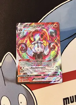 Pokemon TCG Chandelure VMAX Fusion Strike 040/264 Holo Ultra Rare NM - Image 2