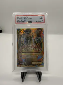 PSA 9 MINT Full Art/M Mega Charizard EX 2016 Pokemon XY Evolutions 101/108 - Image 1