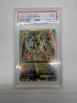 PSA 9 MINT Full Art/M Mega Charizard EX 2016 Pokemon XY Evolutions 101/108 - Image 2