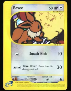 Eevee Pokemon TCG 54/144 Skyridge E-Reader Series NM/LP - Image 1