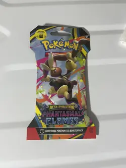 Pokemon TCG: Mega Evolution Phantasmal Flames Sleeved Booster Pack NEW - Image 1
