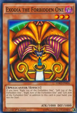 Yugioh! LP Exodia the Forbidden One - LDK2-ENY04 - Common - 1st Edition Lightly - Image 1