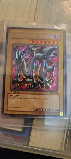 YUGIOH SERPENT NIGHT DRAGON MRL-103 HOLO 1st Edition NEVER PLAYED Mint - Image 1