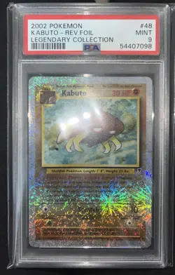 Kabuto KING LEGENDARY COLLECTION PSA 9 Holo Reverse Pokemon card LOW POp - Image 3