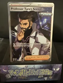 Pokemon Card Professor Turo's Scenario 240/182 Paradox Rift Trainer NM - Image 1