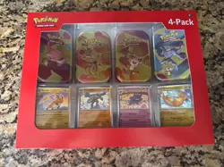 Pokemon 4 Mini Tins + 4 Promo Cards Bundle - 151 Sams Club Exclusive New Sealed - Image 1