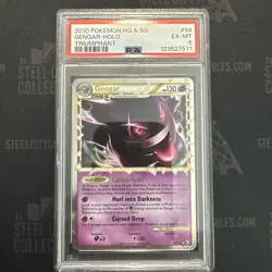 Pokemon TCG HGSS Triumphant Gengar Prime 94/102 Rare Holo Card 2010 PSA 6 - Image 1