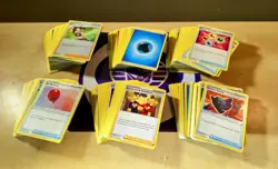 LARGE LOT POKEMON TCG ENERGY & TRAINER CARDS 30 OUNCES - Image 1