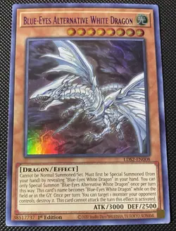 Blue-Eyes Alternative White Dragon (Purple) LDS2-EN008 Legendary - Yugioh Card - Image 1
