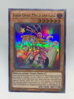YuGiOh Toon Dark Magician Girl DUPO-EN041 1st Edition Ultra Rare [LP] - Image 1