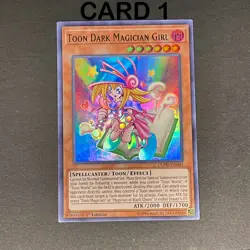 YuGiOh Toon Dark Magician Girl DUPO-EN041 1st Edition Ultra Rare [LP] - Image 2