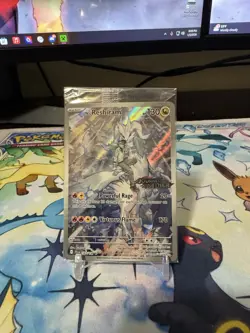 Pokemon TCG N's Reshiram Stamped Promo Holo Card 167/159 SV09 - Image 1