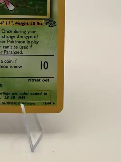 Pokemon TCG Venomoth Holo Rare Card 13/64 Unlimited Jungle Edition 1999 - Image 4