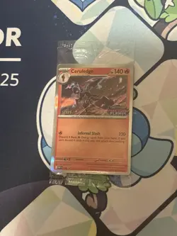 Phantasmal Flames Sealed Staff Prerelease Promo Pokemon 4 Cards NM - Image 1