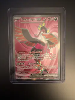 Pokemon TCG Fezandipiti EX 084/064 Shrouded Fable Ultra Rare Holo Card - Image 1