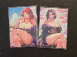 Starfire and Raven - Anime Goddess Waifu Doujin DIY Card - Image 1