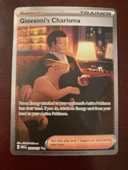 Giovanni's Charisma 204/165 Scarlet & Violet 151 Holo Double Rare Pokemon Card - Image 1