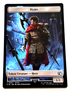 Hero Token (0007)/Bird Token (0016) Final Fantasy MTG Magic The Gathering 2025 - Image 1