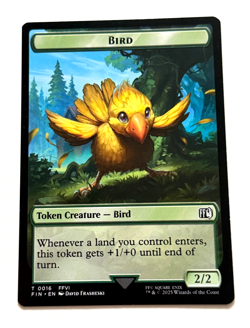 Hero Token (0007)/Bird Token (0016) Final Fantasy MTG Magic The Gathering 2025 - Image 2