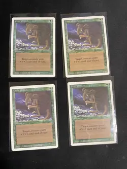 MtG 4x Giant Growth Revised Magic the Gathering (Instant) - Image 1