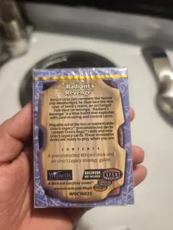 WOTC MTG Theme Decks Urza Block Urza's Legacy - Radiant's Revenge SW (EX/New) - Image 2