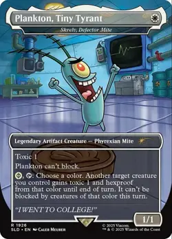 1x Plankton, Tiny Tyrant Moderate Play MTG Magic - Kid Icarus - - Image 1