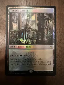 Temple Garden : MTG *FOIL* Ravnica Remastered #290 / NM - Image 1