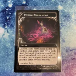 Demonic Consultation (REGULAR) x1 - MTG Mystery Booster 2 MB2 #181 - Image 1