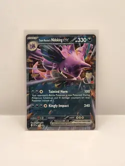 Pokemon TCG Team Rocket's Nidoking Ex SV Black Star promo 217 NM - Image 1