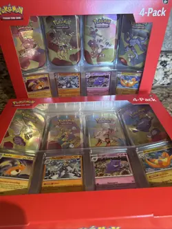 Pokemon TCG Scarlet & Violet 151 Mini Tin 4-Pack Lot of 2 Sam’s Club Sealed NEW! - Image 3