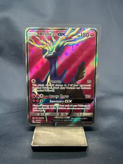 2018 Pokemon Forbidden Light Xerneas GX Full Art 126/131 EX NM - Image 1