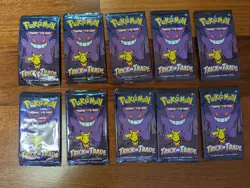 Pokemon Trick or Trade BOOster Pack Bundle 10 Packs Sealed - Image 1