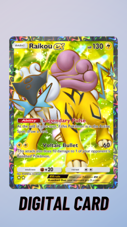 Raikou EX Full Art Secluded Springs Pokemon TCG Pocket 2 Star ⭐⭐ (English) - Image 1