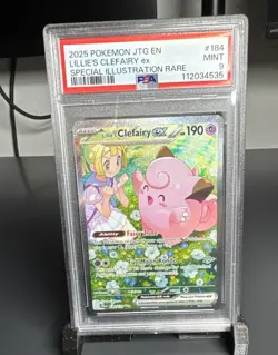 2025 POKEMON JTG SPECIAL ILLUSTRATION RARE #184 LILLIE'S CLEFAIRY EX PSA 9 - Image 1