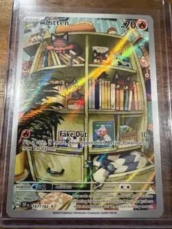 Litten 167/162 Pokemon: Temporal Forces Illustration Rare - Near Mint - Image 1
