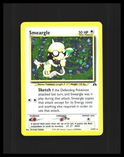 Smeargle Pokemon Neo Discovery 11/75 HOLO RARE LP *SWIRL* - Image 1