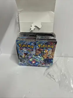 Pokemon TCG Scarlet and Violet Stellar Crown BOOSTER Box Open 36 Pack Sealed - Image 1