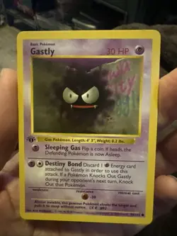 Pokemon TCG Gastly Base Set, 1st Edition 50/102 Never Played Near Mint - Image 1
