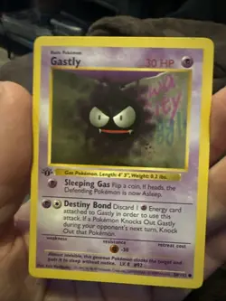 Pokemon TCG Gastly Base Set, 1st Edition 50/102 Never Played Near Mint - Image 2