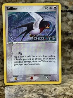 Pokemon Taillow 80/107 EX Deoxys Stamped Reverse Holo Common LP - Image 1