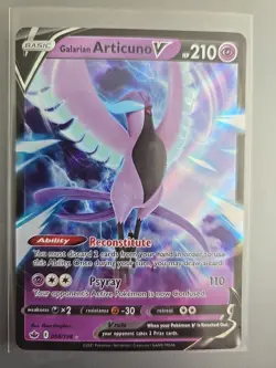 Galarian Articuno V 058/198 Chilling Reign NM POKEMON Ultra Rare Holo - Image 1