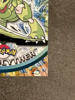 2000 Topps Pokemon TV Animation Edition Series 3 Scyther #123 Blue Logo - NM - Image 4