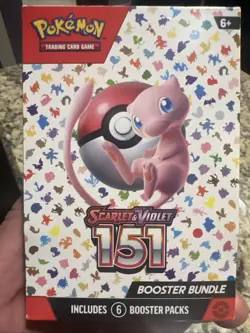 Pokemon TCG Scarlet & Violet 151 Booster Bundle | Sealed | 6 Packs | Mew - Image 1