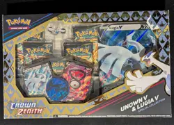 Pokemon TCG: Crown Zenith - Lugia V & Unown V Special Collection Box NEW - Image 1